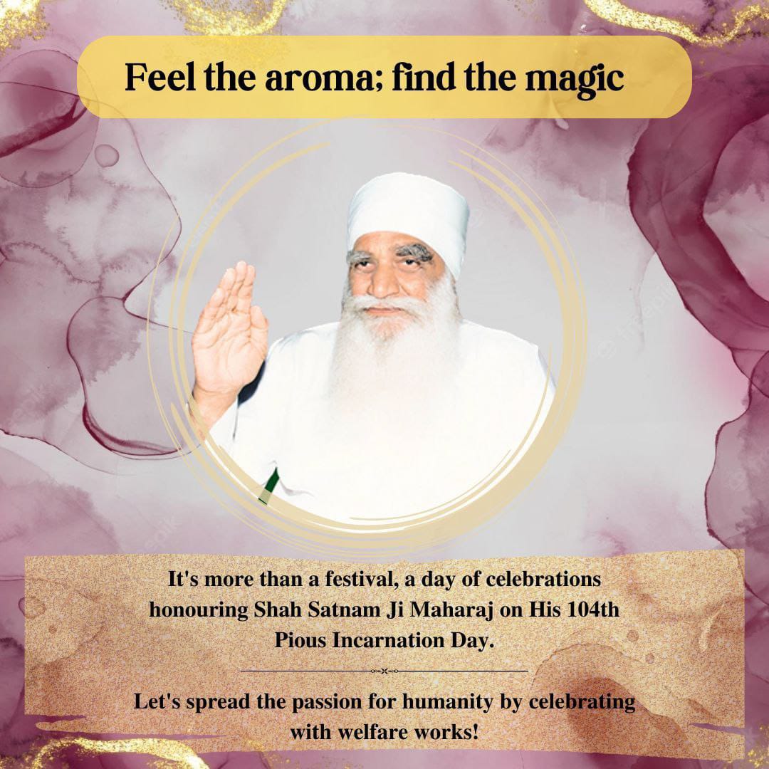 AishInsan_7's tweet photo. Finally the wait is over! 
Today is the incarnation day of Shah Satnam Ji Maharaj so millions are going to celebrate 
#MSGBhandara at  Dera Sacha Sauda live from Barnawa with Saint Gurmeet Ram Rahim Singh Ji and they connect millions of people with god's name. 
#HappyBirthdayMSG https://t.co/MYATfUSR67