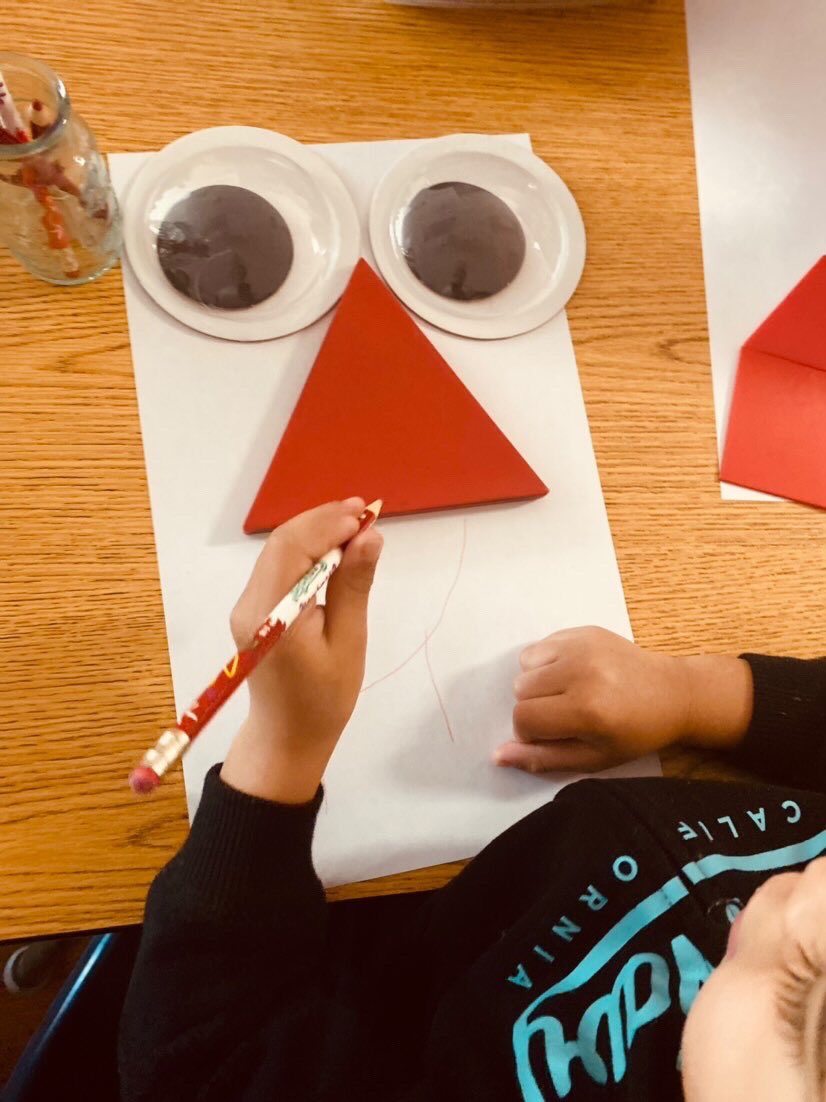 InspirationsinK's tweet photo. Shape play…just add some googly eyes and the shapes come alive! https://t.co/hGMScV7Vju