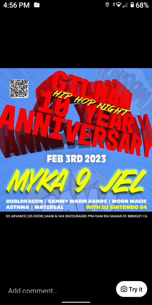 If you are in the bay area next Fri. Feb 3. Come out to Berkeley!!! This is going to be a great one!!