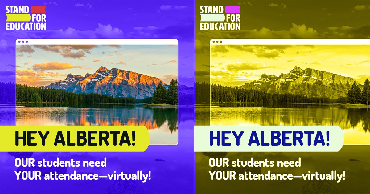 HEY ALBERTA! 
On January 31st, your online participation could have a real world impact on public education. Sign up for our roundtable discussion now, and help us create a hopeful vision for Alberta's students.RSVP ➡️ standforeducation.ca