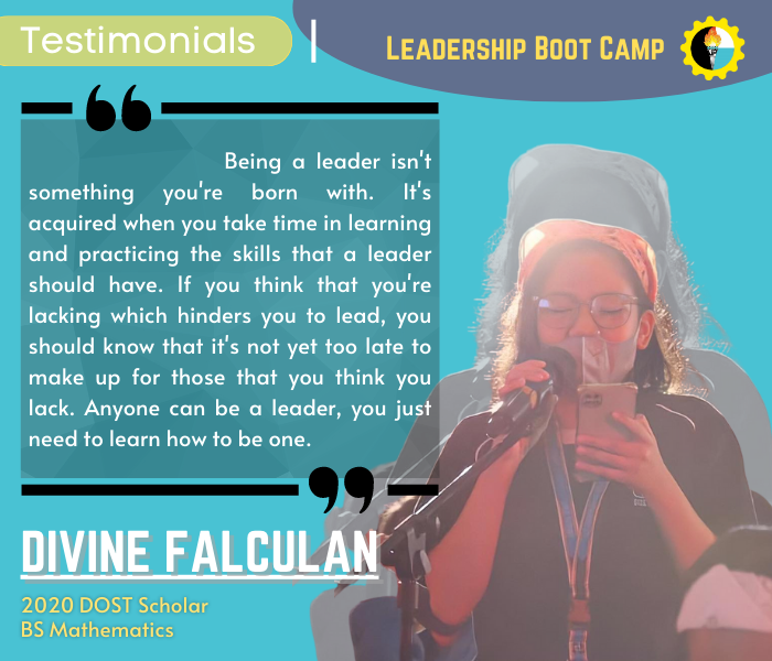 UP_SIKAT's tweet photo. Testimonials from UP SIKAT members who attended the DOST-SEI Scholars Leadership Boot Camp (North Luzon Cluster) under the Filipino Patriot Scholars Project last August 31 - September 4, 2022 at Fort Ilocandia Resort Hotel, Laoag City, Ilocos Norte https://t.co/70EGTR12tp
