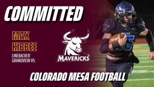 I am very excited to announce that I will be continuing to play the sport I love for the next 4-5 years <a href="/ColoradoMesaU/">Colorado Mesa University</a>. Thank you to all my coaches teammates and family for supporting me along this journey. #LBU      GO MAVS🤘 <a href="/CoachJArledge/">John Arledge</a> <a href="/CoachKochevar/">Miles Kochevar</a> <a href="/GHSWolvesFB/">Grandview Wolves Football</a> <a href="/JoeSarro6/">Coach Sarro</a>