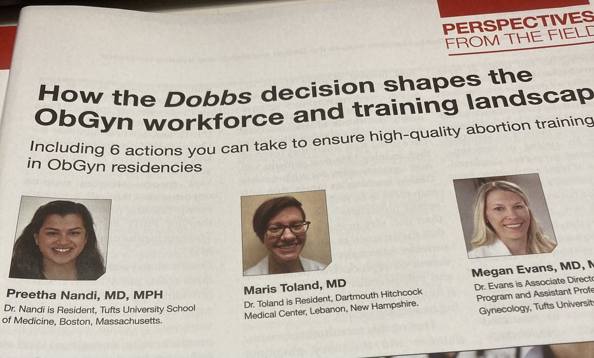 DartObGynres's tweet photo. Our very own @MarisTolandMD in @obgmanagement https://t.co/7KvNJAz551