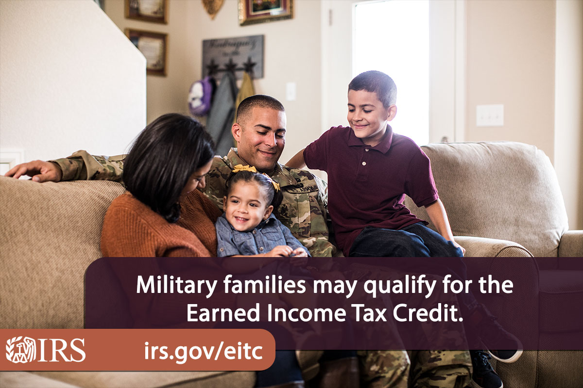 vcunitedway's tweet photo. Military families have options when deciding whether to include combat pay to claim the Earned Income Tax Credit. Help #IRS spread the word ahead of #EITC Awareness Day, Jan. 27, so no one misses out: https://t.co/FwUy30vM7L https://t.co/tPy2AE8X5u