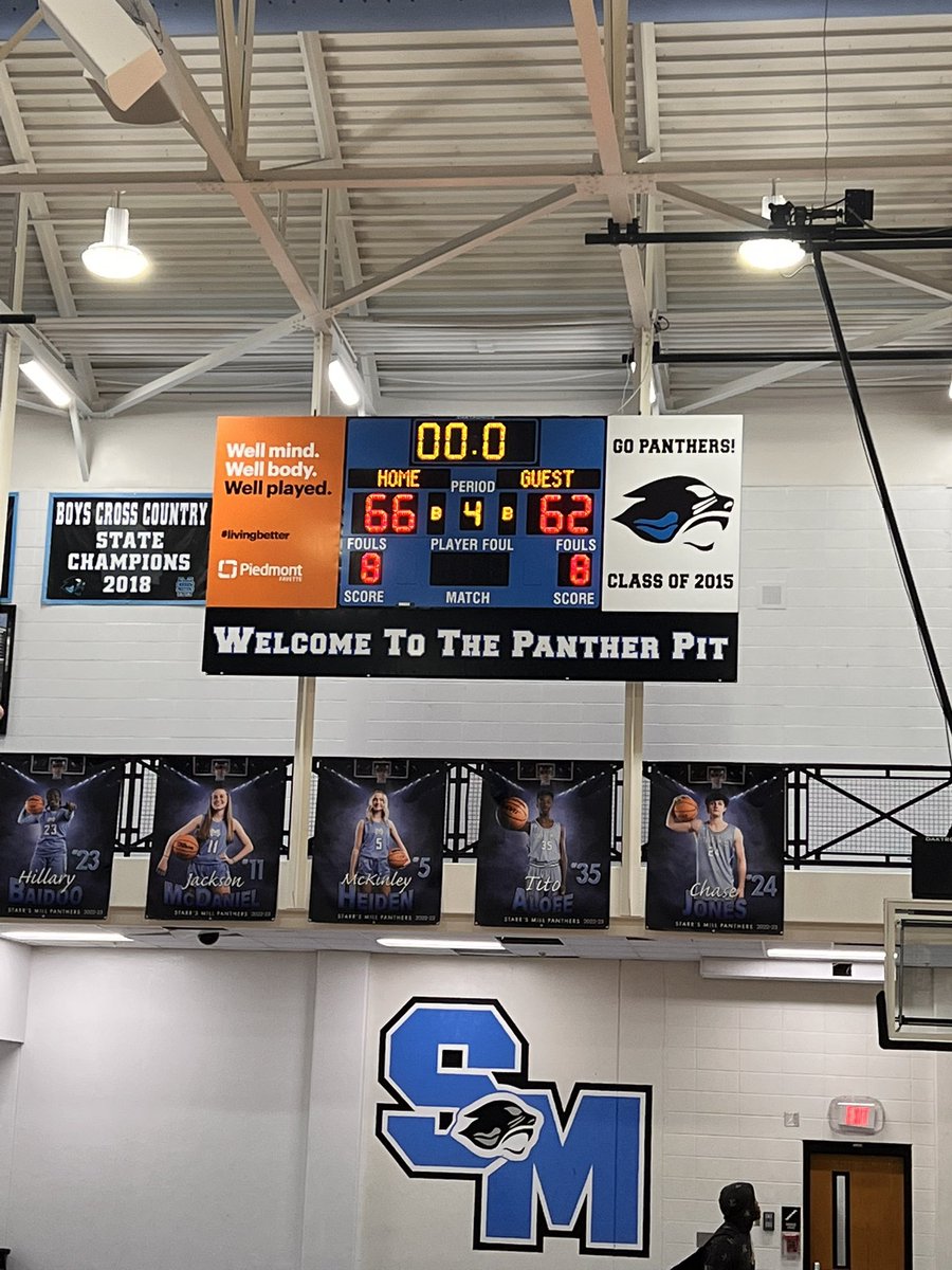 starrsmill's tweet photo. Final at Panther Pit.  @StarrsMillBB defeat Troup 66-62 https://t.co/2OmopsDEHw