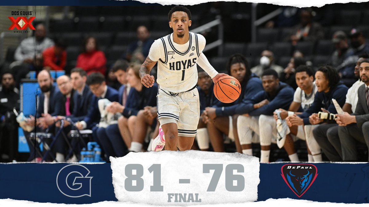 HOYAS WIN!! HOYAS WIN!!

#HoyaSaxa
