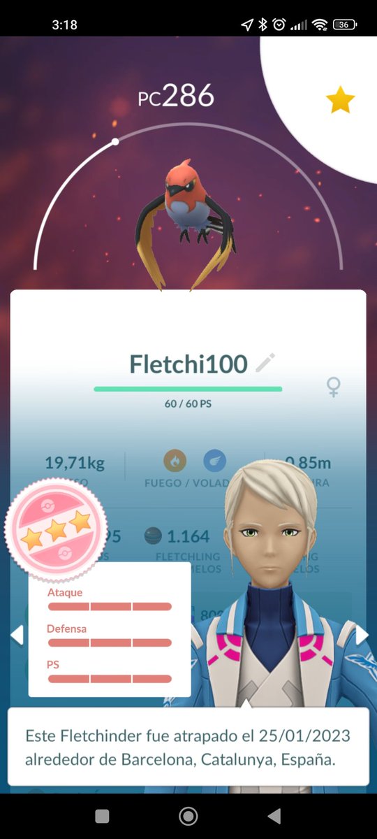 LosVengaTorpes's tweet image. Pillo random Fletchinder para intercambiar porque un colega quiere el 100 y yo no.

El juego:

#PokemonGo #Hundo #PokemonHundo