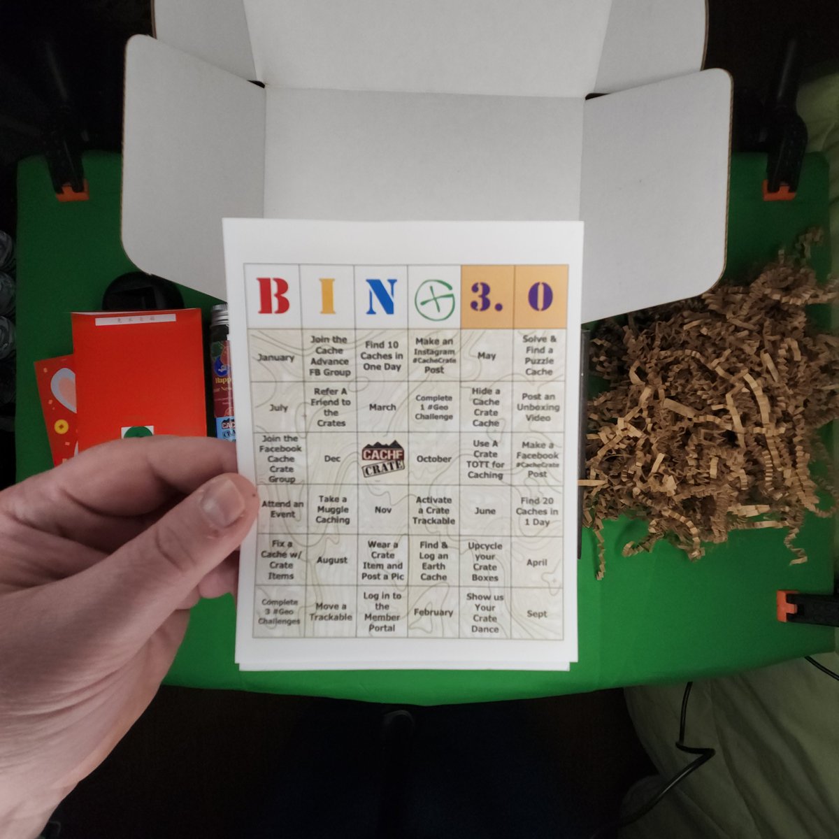 wjrgeocaching's tweet image. youtu.be/SNe7439cPa0 
January #CacheCrate unboxing video #CacheAdvance #Geocaching