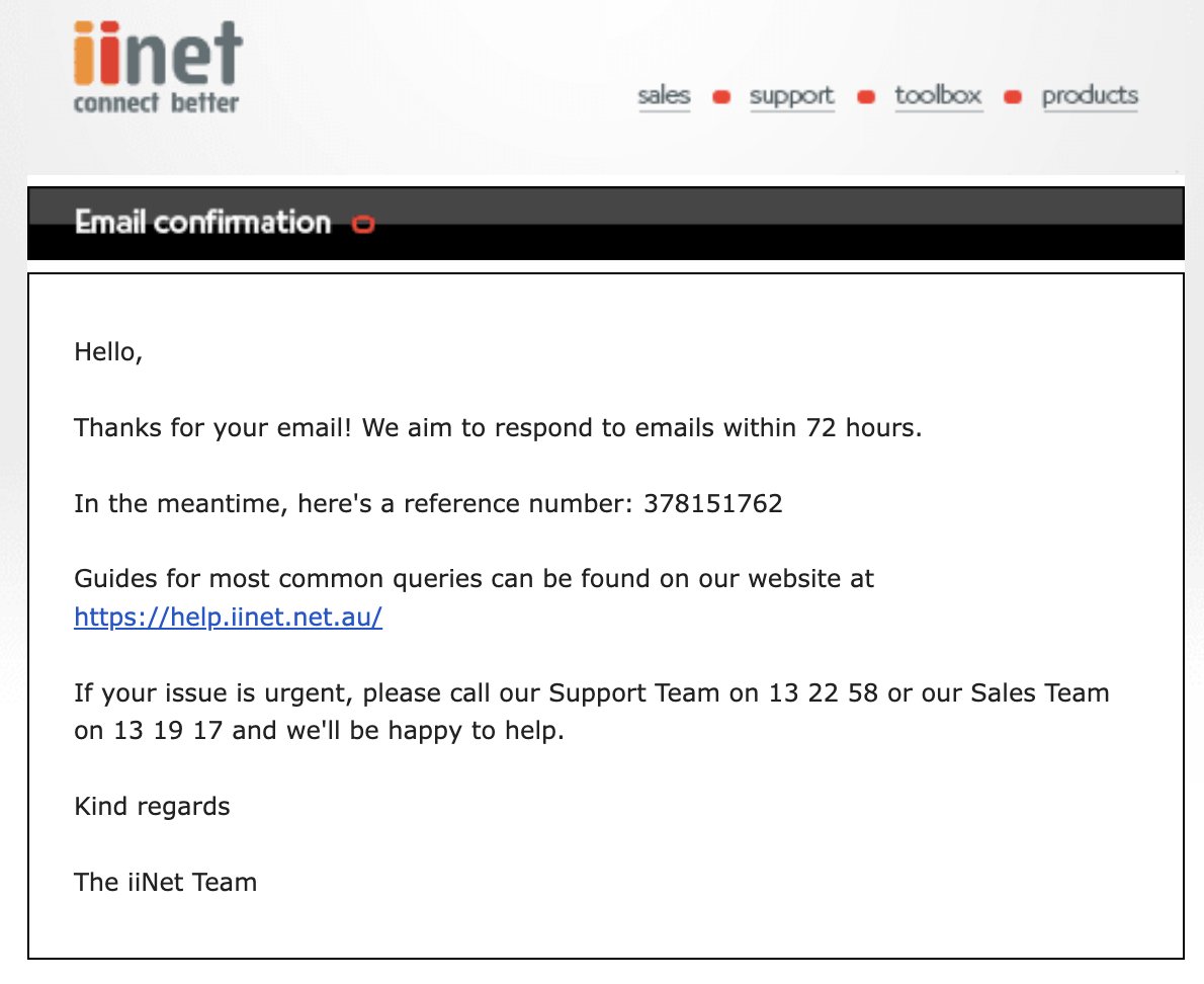 ShonkrCom's tweet image. @iiNet @TelcoOmbudsman @whirlpoolnetau 
SMALL BUSINESSES, FIND ANOTHER MOBILE TELCO AND AVOID THE PAIN OF DOING BUSINESS WITH #iiNET
Gets worse. It fucks you around almightily, then you have to wait 72 hours for a response. #iiNet deserves no-one’s business at all, ever.