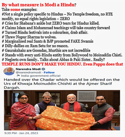 mediacrooks's tweet photo. Temple runs for politics dont make anyone a Hindu.. If that were true.. then Pappu would also be a great Hindu... By what measure is @NarendraModi a Hindu?... https://t.co/8dmOYqv2zh