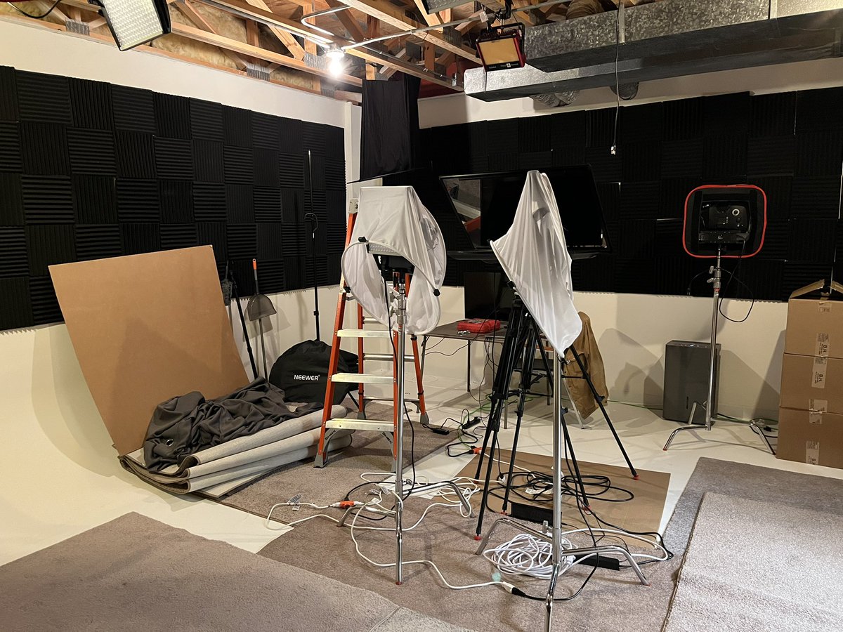 COSFilmsINC's tweet photo. Studio upgrade in the works!

—————————

Contact us today for your video production and editing needs! 

Wedding. Business. Promotional. Personal. 🔴

#chaironstairfilms #thenextframe #creatives #videoproduction #filmediting #filmmaking #shortfilms #milwaukee #wisconsin https://t.co/pReDYtuLYB