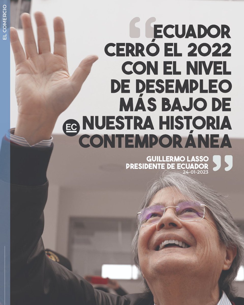 El presidente Guillermo Lasso dice que 1 100 000 ecuatorianos han salido de la pobreza » bit.ly/3XUR7sZ