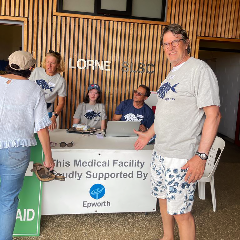 Epworth's tweet photo. We were thrilled to support #Lorne Surf Life Saving Club's #PierToPub by providing the event with their on-site medical centre.
A fantastic day of sand, waves and sunscreen 🏊 https://t.co/sUFYVF2CKi