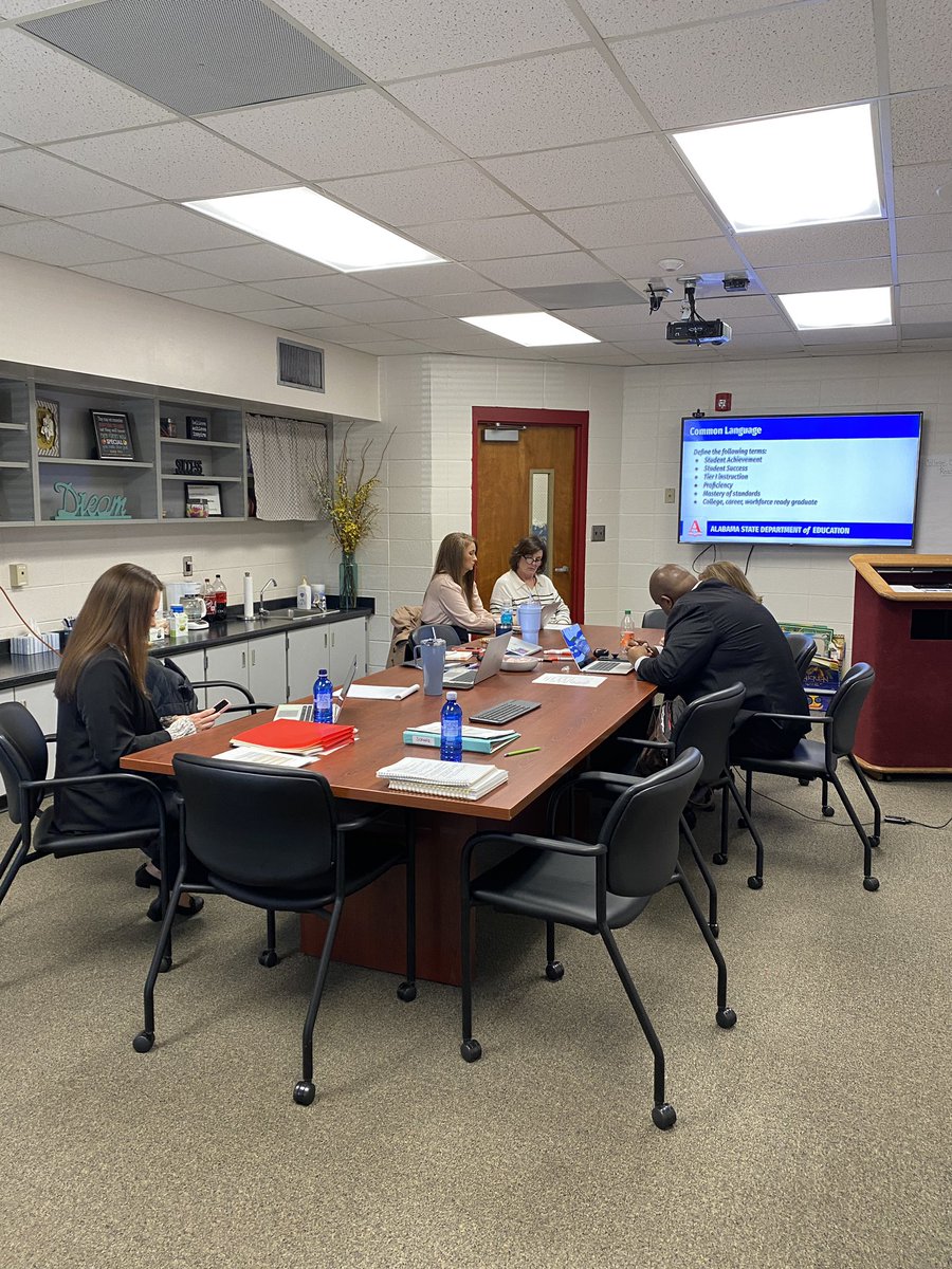 AndreaWa1ker's tweet photo. @AlabamaMTSS District Meeting #2 for @roanoke_schools. 🎉Engaging discussions regarding current practices, communication and attendance. What an awesome day spent with passionate educational leaders! @AlabamaAchieves @gfoster71 https://t.co/Hf6pkVbGmx