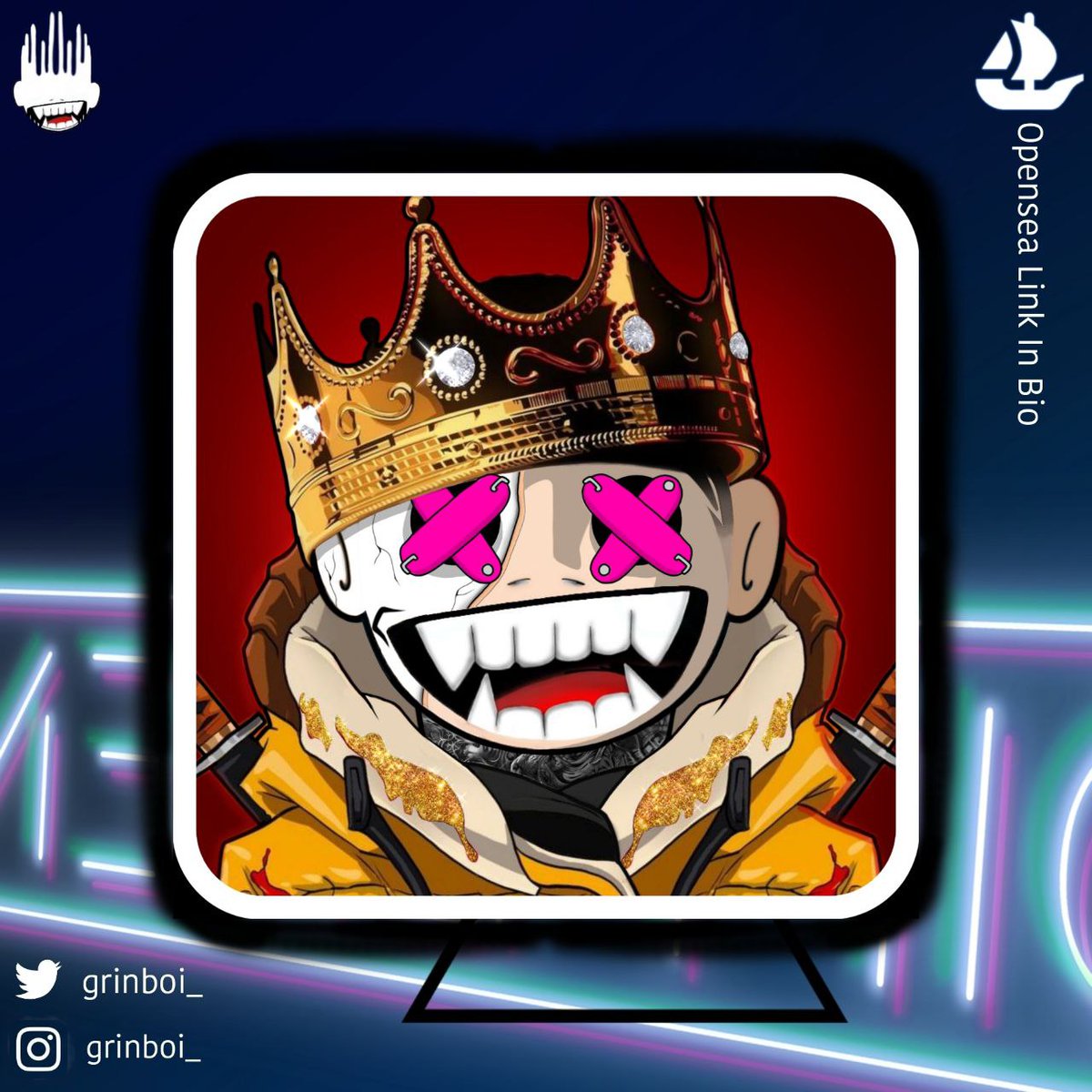 A Special Grinboi Destroyer Soul-Less King, (CUSTOM)

MADE FOR THE ONE AND ONLY <a href="/Chefstevewilson/">ChefSteve</a> 

🍁🍁🍁🍁🍁🍁🍁🍁🍁🍁🍁🍁

Means a lot 🐱
I am bad with the Words, Sorry for that🤣😁

#NFT
#NFTCommunity
#NFTs #grinboi