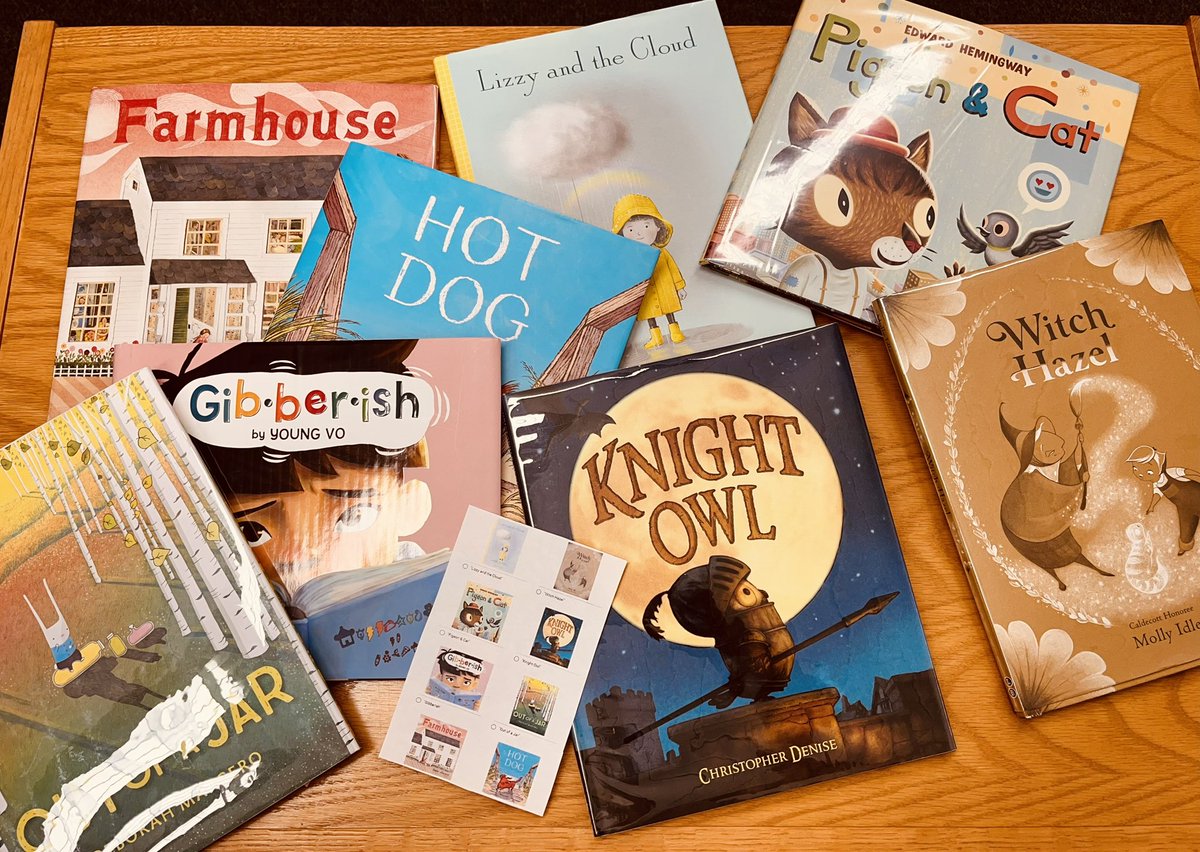 It’s the most wonderful time of the year at the Elden Library - Caldecott season! 2 days into our Elden Eagle Mock Caldecott vote &amp; “Knight Owl” is in the lead! Close behind are “Hot Dog” &amp; “Pigeon &amp; Cat” <a href="/cadenise/">Christopher Denise</a> <a href="/EdwardHemingway/">M S Company</a> <a href="/BCSDBEES/">Baldwinsville CSD</a>
