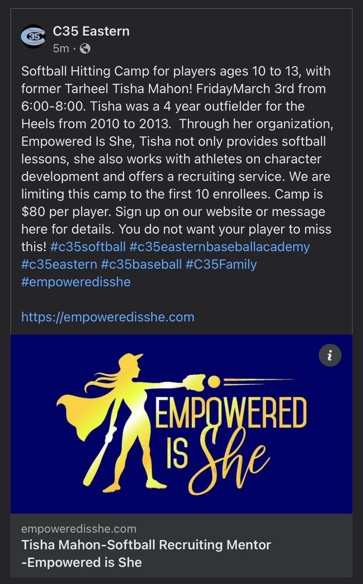 C35 Eastern Baseball Academy tweet media