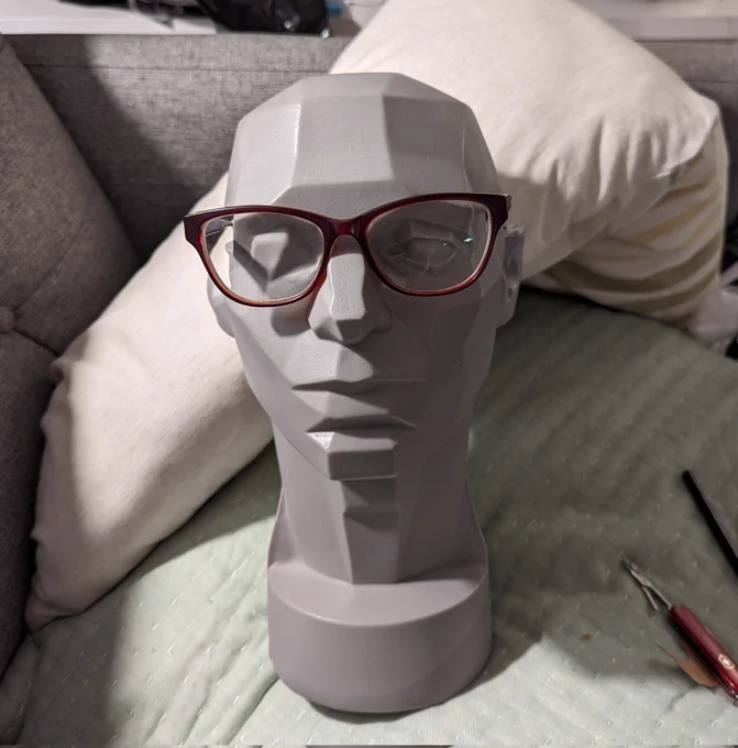 Oh I don't like that he can wear my glasses 