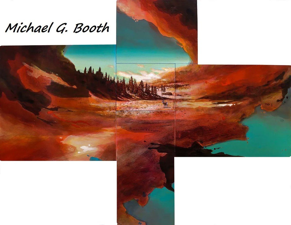 GlacierArtist's tweet photo. https://t.co/SmluIpqSjF
"Buck at Forest Edge," is Michael Booth's original concept "Assemblage" painting from his Glacier National Park series. https://t.co/UP4rgyBwzM #MichaelBooth #GlacierNationalPark #theglacierartist #GlacierNationalParkpainting #GlacierNationalParkart https://t.co/dwyERgoBnU