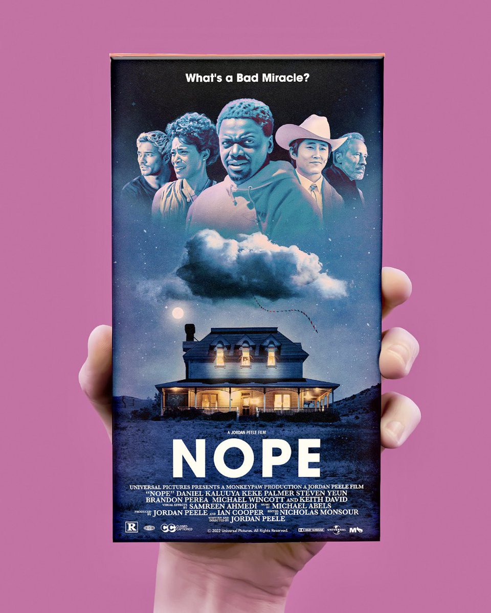 OfftrackOutlet's tweet photo. @JordanPeele’s Nope on video cassette. https://t.co/NrS2A1WTG3