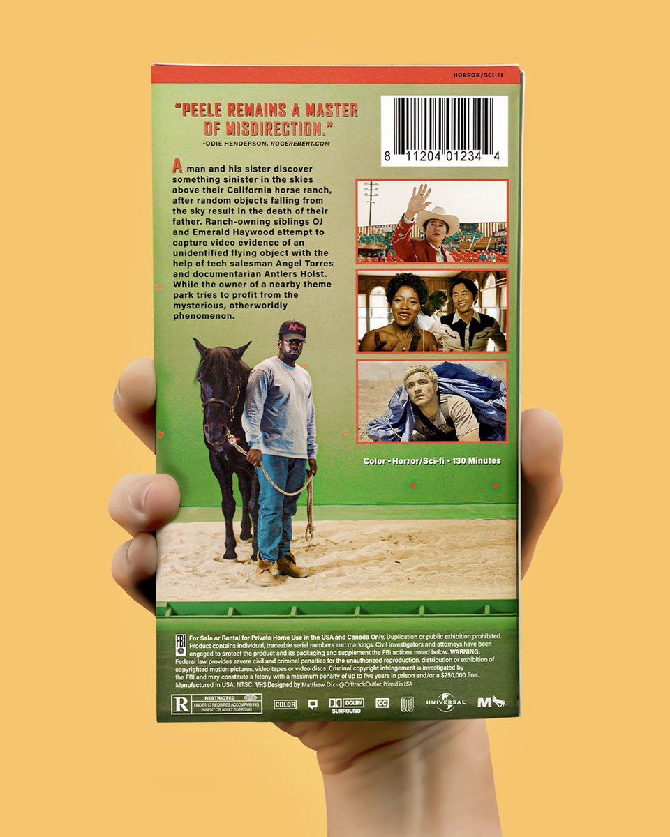 OfftrackOutlet's tweet photo. @JordanPeele’s Nope on video cassette. https://t.co/NrS2A1WTG3