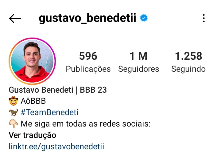 IGuskey's tweet image. 1M DO COWBOY #BBB23