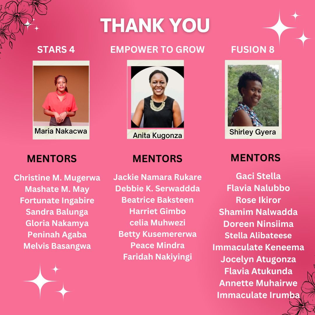 DNKibuuka's tweet photo. I celebrate this amazing team of mentors and coaches from Project Girls for Girls Uganda. Last week we had a joint graduation for over 70 mentees within the ages of 25 to 40+. Mentors have made it possible for G4G Uganda to impact over 4000 women and girls in 7 years! https://t.co/1o9bxWKrom