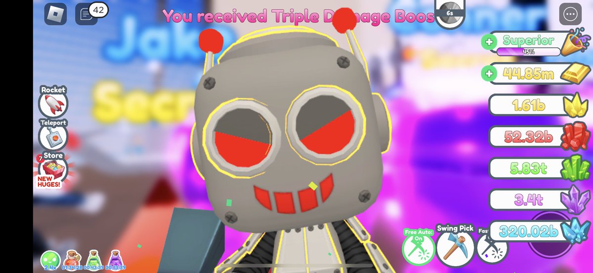 SpartanIsMyName's tweet photo. Well hello there Mr. Roboto! #MinionSimulator @LiftoffGames #Roblox #HugeHatch https://t.co/0EkUWh0bS4