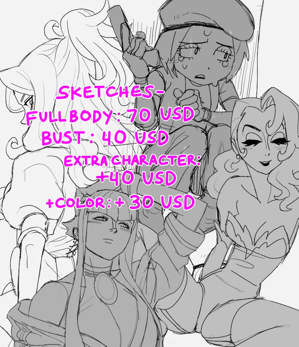 My commissions are now open, if you're interested feel free to DM me! More commission info is on my tumblr (https://t.co/yLCSKlT8Sd) 
