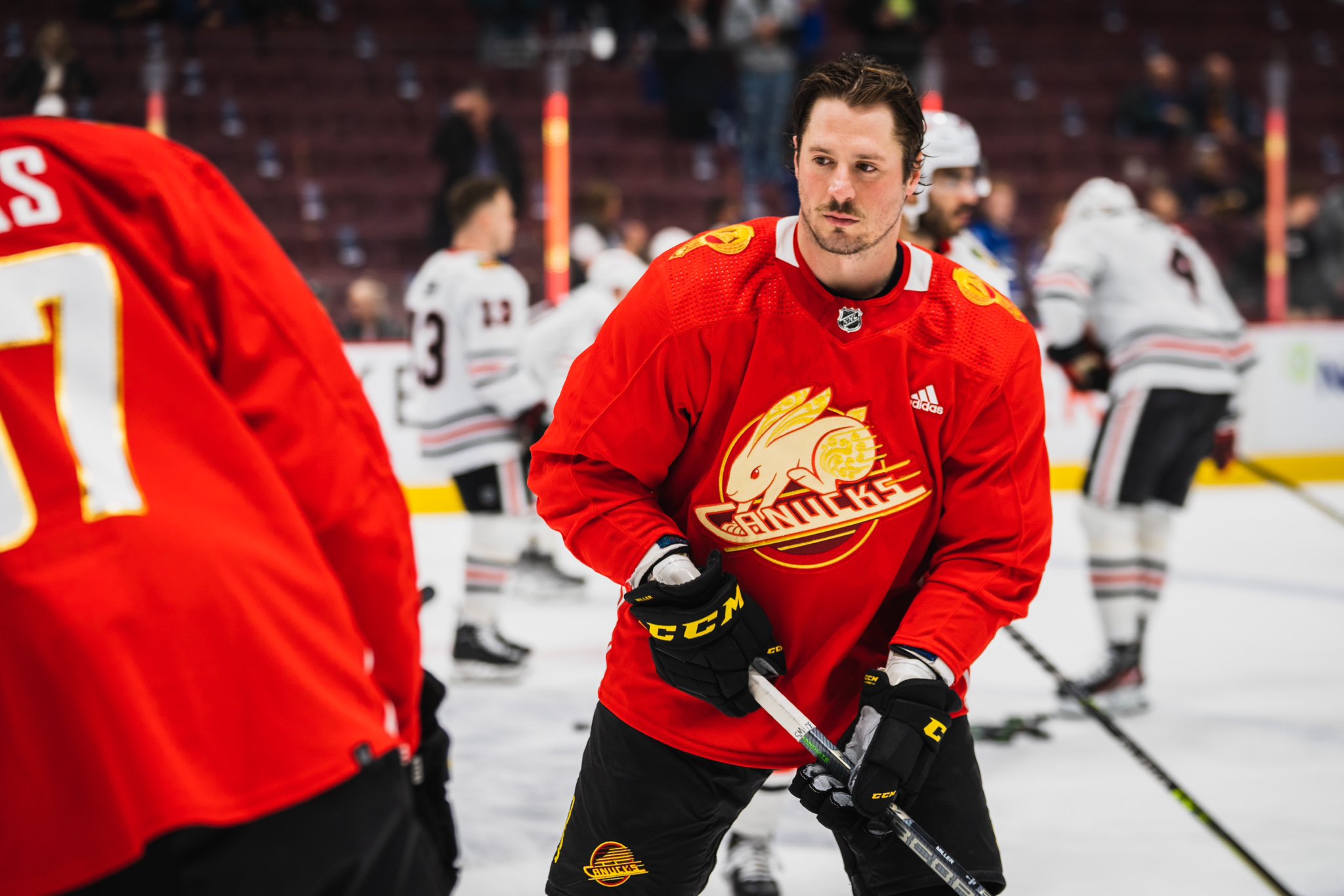 Canucks celebrate Lunar New Year with stunning red jerseys (PHOTOS)