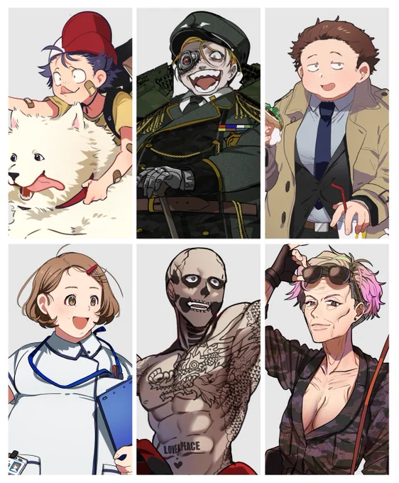 同卓ウケなんか知らん!俺は描きたい人間を描くぜ!という気持ちで描いている立ち絵、どれも楽しそうでいい 