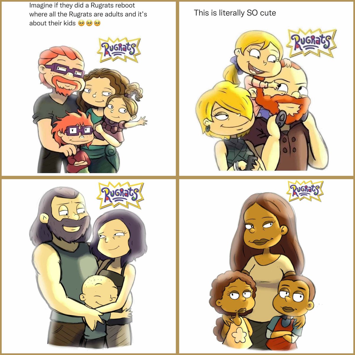 ECLAIR_CNC's tweet image. They create things like this to get a rise out of us, but its cool, because this doesn't represent us.
We have full, healthy, and even  blended families!
Black fathers ARE in the home and are loving on their families. Shame on who created this.
#Rugrats