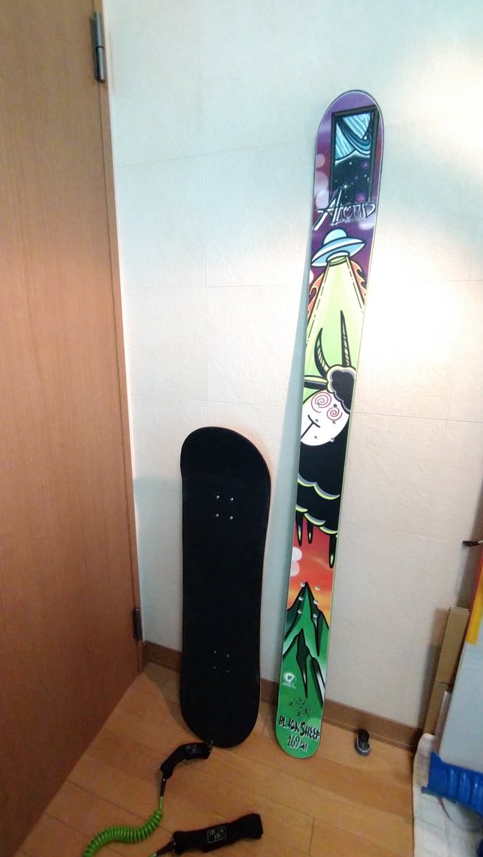 matsukage_ichie's tweet image. 組み立て完了!いつでも滑れます
#スノースケート