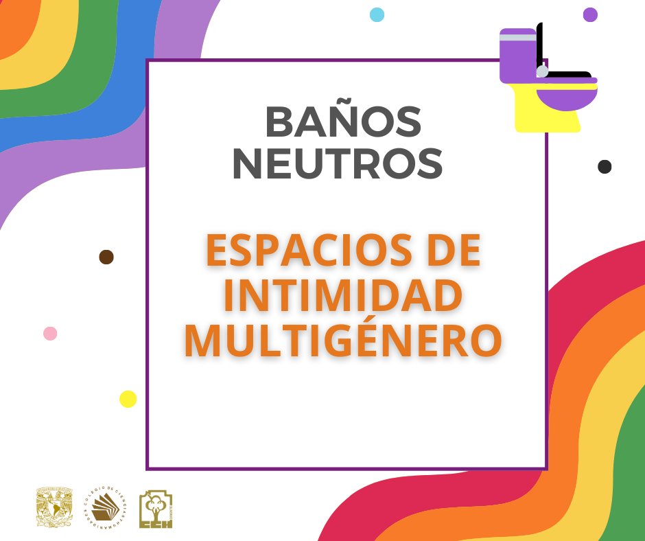 CCHOte_UNAM's tweet photo. Nuestros primeros baños neutros reflejan la importancia de escuchar, respetar y visibilizar los derechos humanos de todas, todos y todes. 
No es moda, es justicia y libertad de ser sin discriminación. 🤍
💛RESPETO 💜 VISIBILIDAD 🖤 IGUALDAD 
@IgualdadUnam @CCHUNAM https://t.co/QwUb0rD8u4