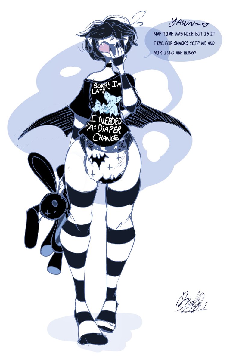 ComixVenti's tweet photo. *Yawn*...Wanna go back to bed

#abdl #digitalart #femboy #diaperart #nsfw #Vampire https://t.co/LF2MOrPNbB