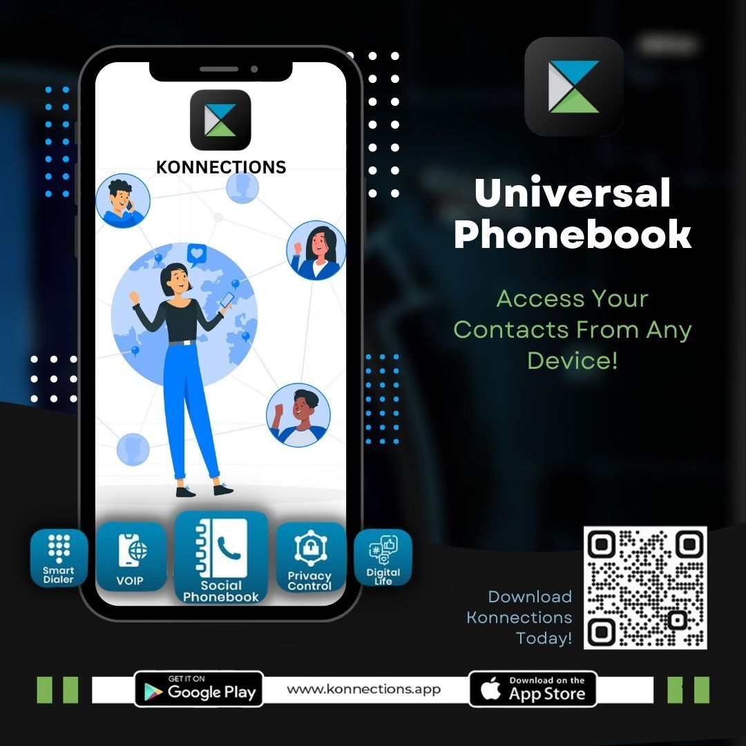 konnectionsapp's tweet photo. No matter where you are or what device you are using, you can still access all your contacts with a single click on this universal phonebook.

App available on Play Store &amp; App Store.
Download and Upgrade to Konnections today! https://t.co/XGwLlCQx7p

#konnection #socialphonebook https://t.co/YL5n4UwhGR