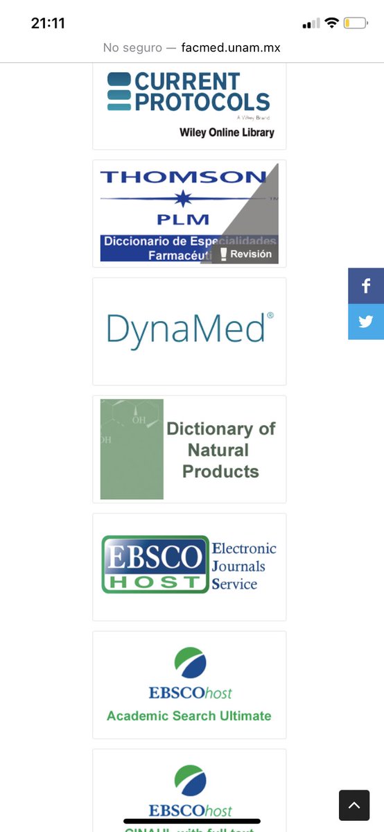 dra_rainbow's tweet photo. Hola amigos !

Les comparto esta información si son nuevos Residentes avalados por la UNAM.
Con tu número de cuenta tenemos acceso a la biblioteca UNAM, donde tendrás accesos a Medscape, Nature, Pubmed, Uptodate así como a la plataforma de libros electrónicos. https://t.co/3O8Th4ywfX