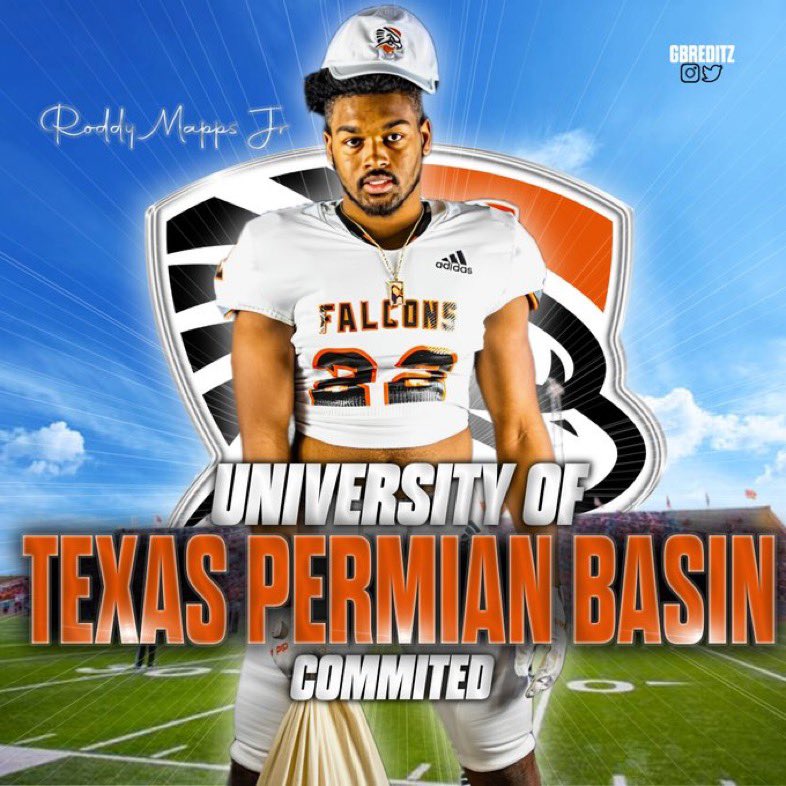 Committed!! 
<a href="/CoachK__Mac/">Kris McCullough</a> <a href="/coachddean/">Dionte Dean</a>  <a href="/UTPBFootball/">UTPB Football</a>