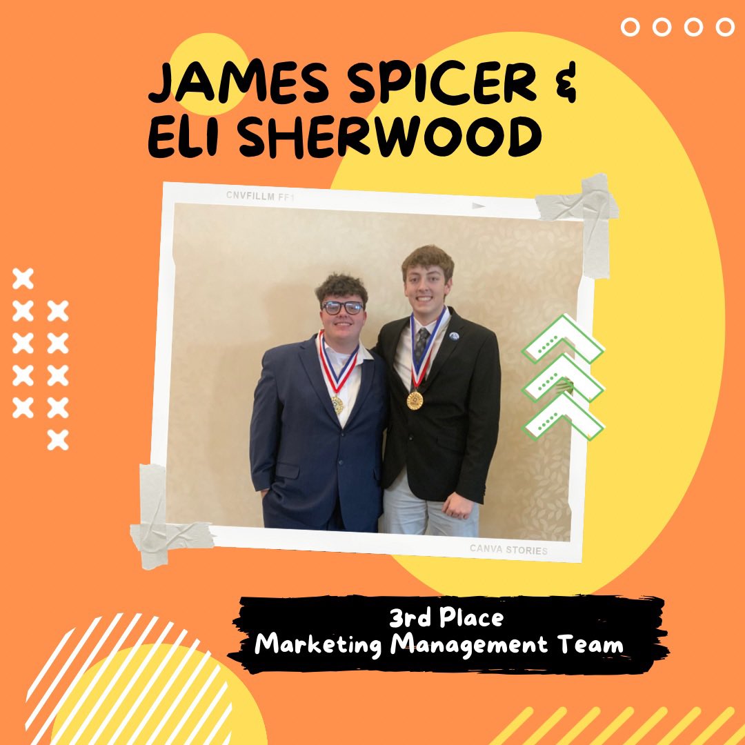 FairmontMktg's tweet photo. CONGRATS‼️
🥉3rd Place🥉
🔷State Qualifiers🔷
Marketing CTC
#GetUp https://t.co/MZRjRzSFQK