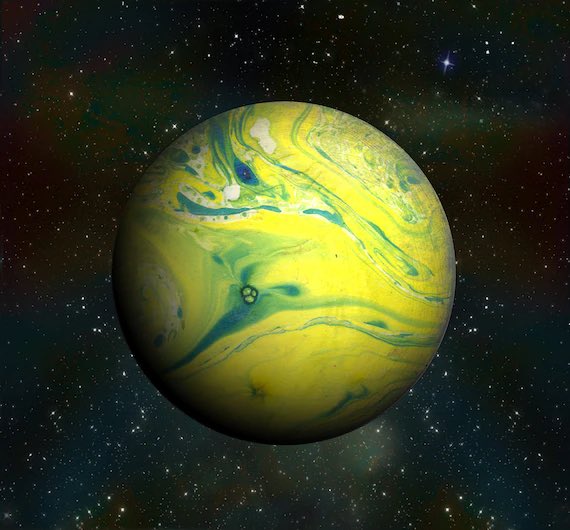 BrianWPrescott's tweet image. SATURN as it anciently looked, before the Alien Installation exploded and created the planet’s rings. The installation can be seen approximately at center. #Saturn #AlienInstallation #RingsofSaturn [Parody]🪐
