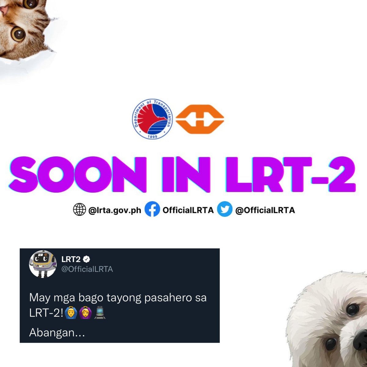 Manila Bulletin News on Twitter "PETS INSIDE LRT2? 🐶🐱 LOOK The Light