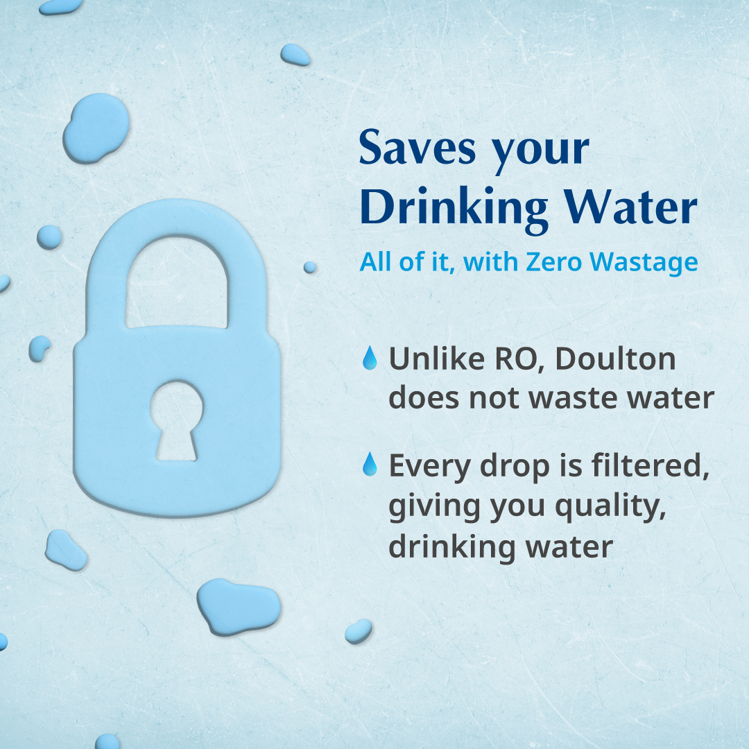 DoultonIndia's tweet photo. Water has become the most crucial resource that needs to be conserved. Save as much as you can with a Doulton Water Filter
.
#DoultonWaterFilter #waterfilter #SaveWater #EcofriendlyFilter #EnvironmentFriendly #watersavings #Sustainability #ReconsiderRO #preservenature #filtration https://t.co/lMHDHLlohd