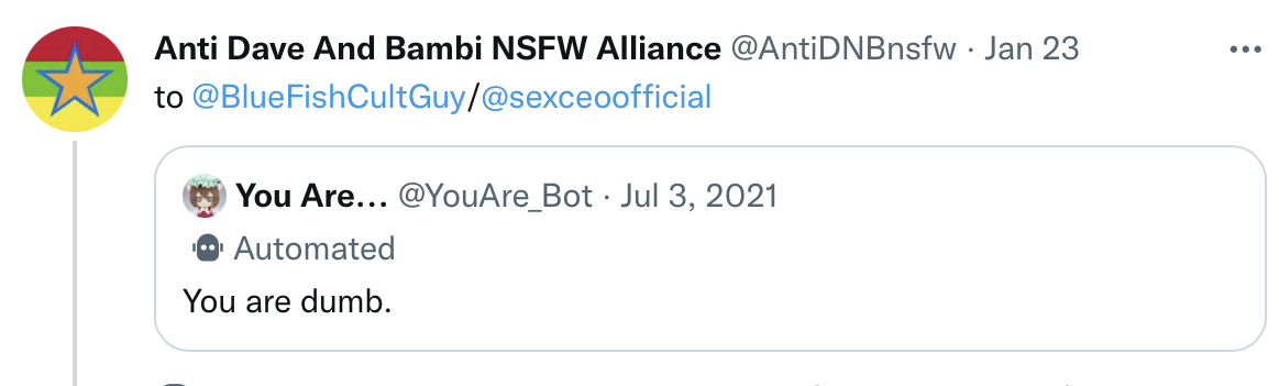 ProDNBnsfw's tweet photo. this mf really thinks I own every single dnbnsfw account on the entire site 😭😭😭 like why the fuck would I  make multiple accounts to draw porn of the same thing
 -CEO https://t.co/L9RsdFj7gr