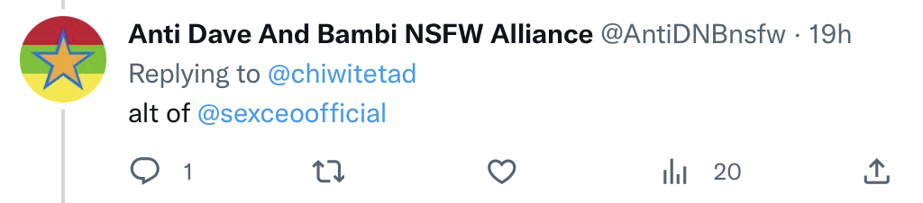 ProDNBnsfw's tweet photo. this mf really thinks I own every single dnbnsfw account on the entire site 😭😭😭 like why the fuck would I  make multiple accounts to draw porn of the same thing
 -CEO https://t.co/L9RsdFj7gr