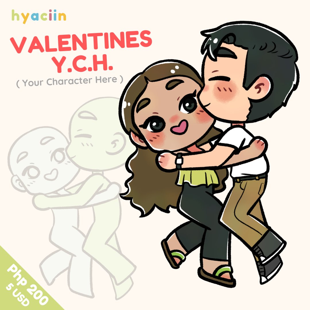 hyaciin's tweet photo. shares are much appreciated 🤍

💌 Valentines YCH 💌
for only 5 USD / Php 200 

send me a DM to reserve a slot or for any inquiries

🏷️ #ych #ychcommission #ychopen #valentinesych  #valentinesgift #valentines #valentinesgiftideas #ValentinesDayGift https://t.co/LduegqiewU