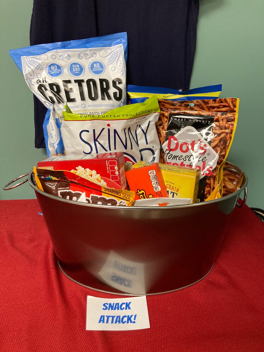 KWEDFOUNDATION's tweet image. Check out this amazing snack attack bucket donated by the KW Elementary School staff! It will be available at the silent auction at JB’s in Wanamingo on Thursday January 26!! @kwpublicschools