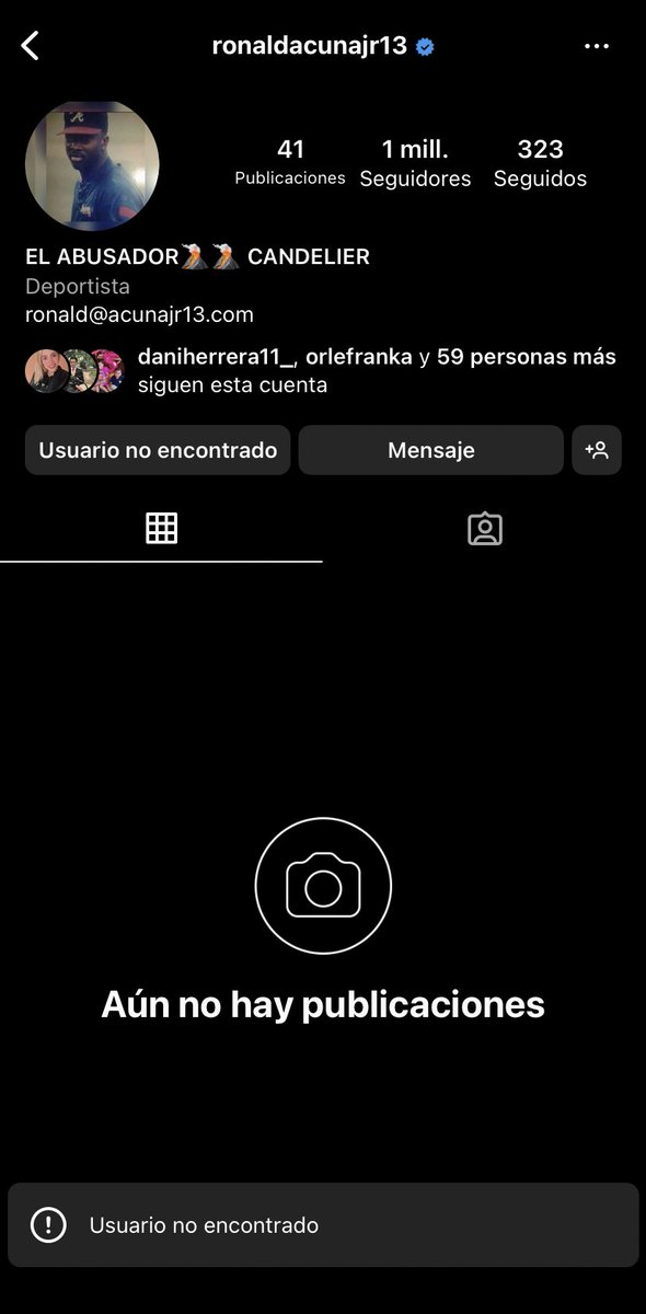 angelogarciaofi's tweet photo. Coño @ronaldacunajr24… Qué pasa contigo pues? Primero dices que te retiras y terminas desactivando el Insta… #LVBP #ronaldacuna #TiburonesDeLaGuaira papi de frente y con la cara en alto… https://t.co/njYxcI5YV6