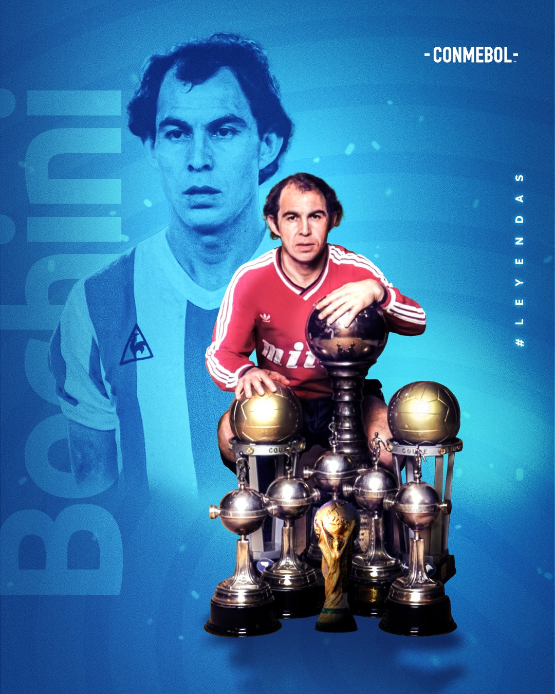 CONMEBOL Libertadores on X: 🏆🔝 Um só homem carrega 4️⃣ taças  #CONMEBOLLibertadores no currículo: é Ricardo Bochini, maior ídolo do @ Independiente 🇦🇷, e que completa 65 anos hoje. Parabéns a um multicampeão