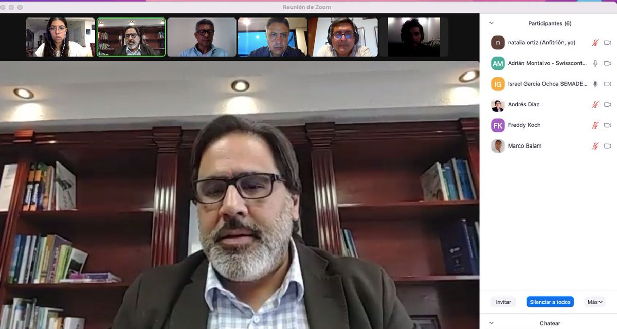 Israelgaroc's tweet photo. Hoy tuvimos un diálogo de los
componentes del Programa #VerificaciónResponsable con los encargados de @Calacplus Programa de Clima y Aire Limpio en Ciudades de América Latina, impulsado por la organización Suiza @Swisscontact. https://t.co/oMHc9HXbHM