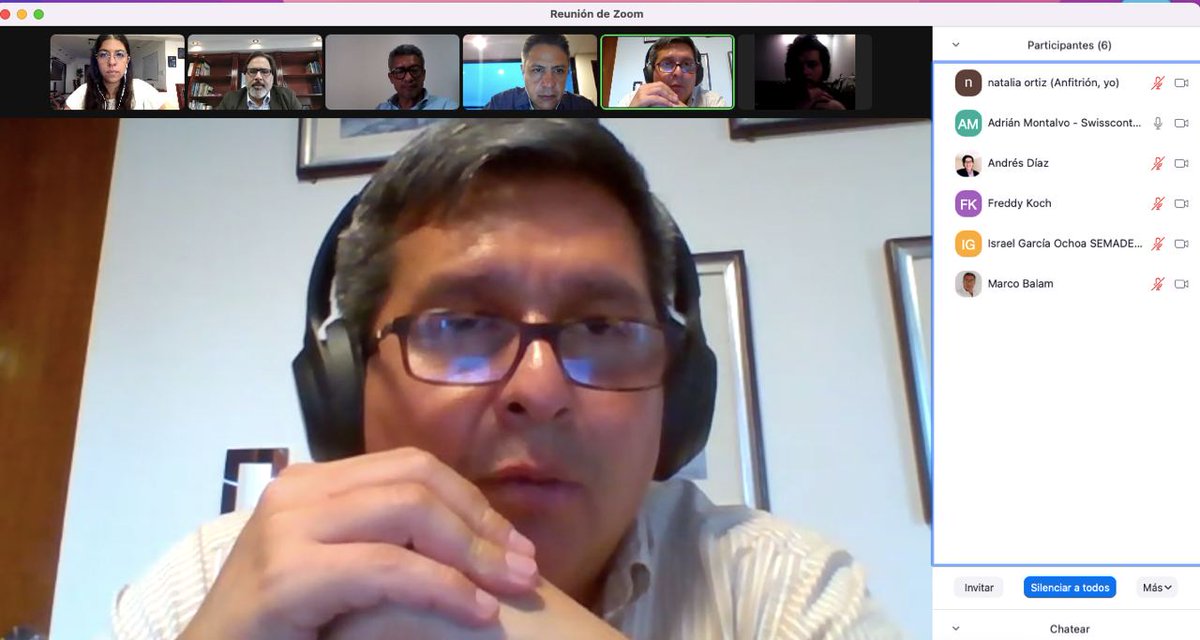 Israelgaroc's tweet photo. Hoy tuvimos un diálogo de los
componentes del Programa #VerificaciónResponsable con los encargados de @Calacplus Programa de Clima y Aire Limpio en Ciudades de América Latina, impulsado por la organización Suiza @Swisscontact. https://t.co/oMHc9HXbHM